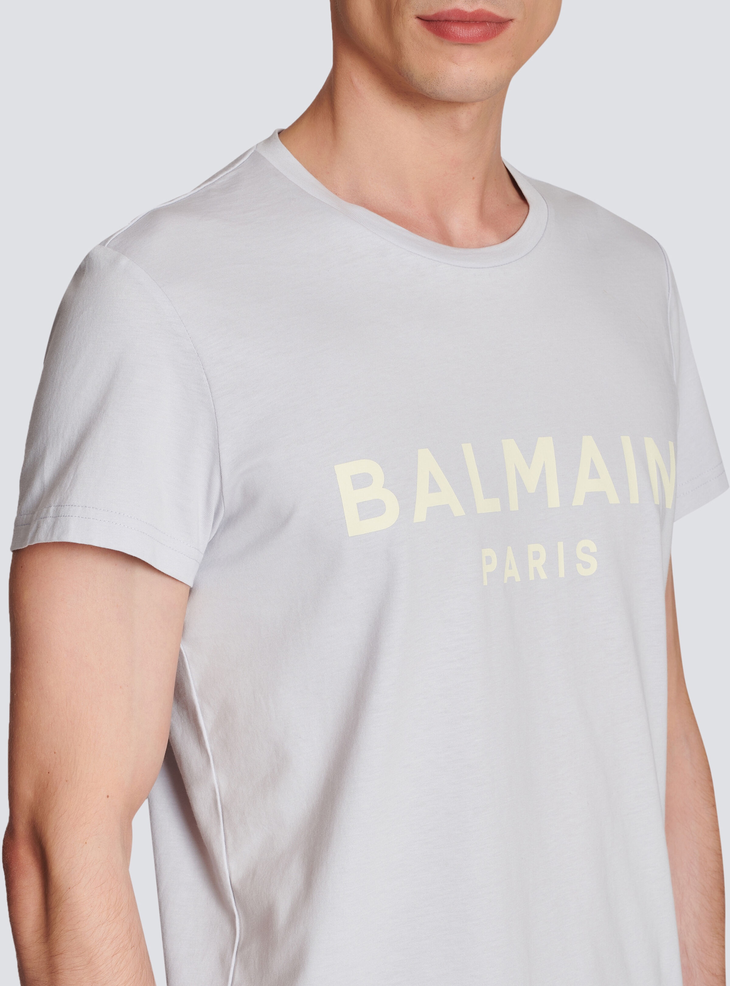 Cotton printed Balmain Paris logo T-shirt - 6