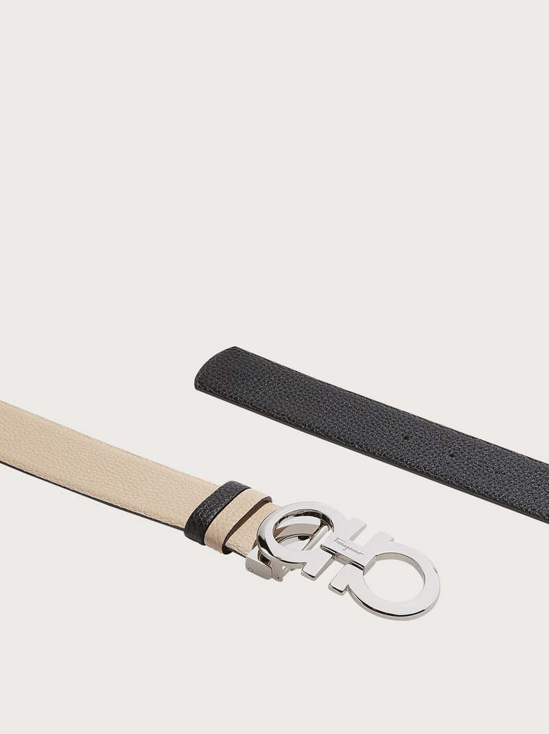 FERRAGAMO Reversible and adjustable Gancini belt outlook