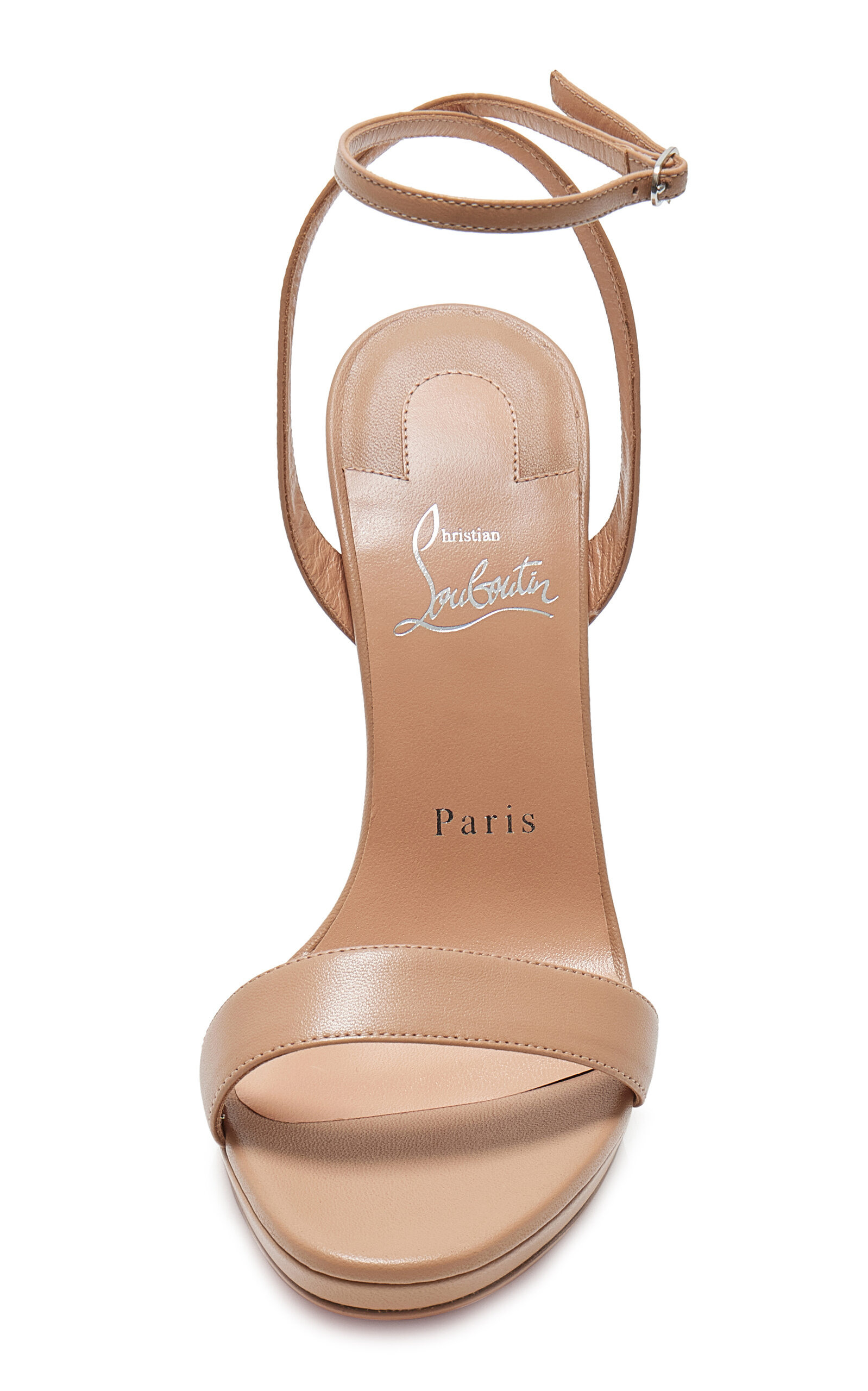 Miss Z 120mm Leather Sandals neutral - 2