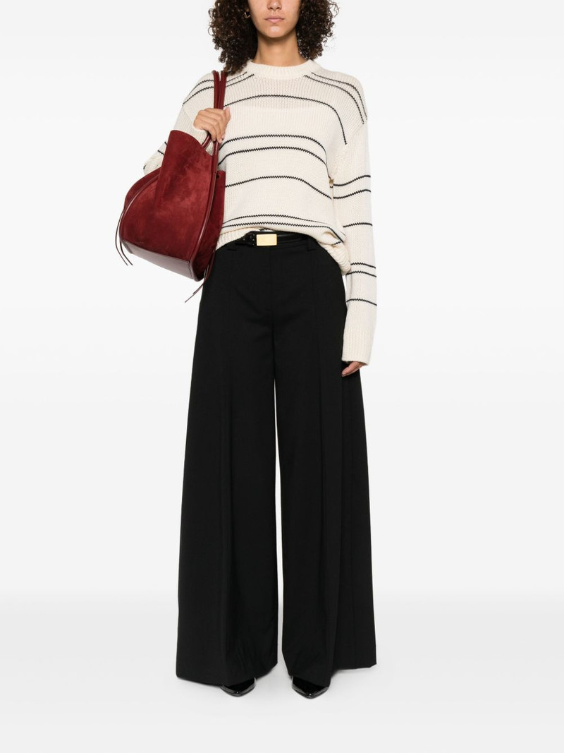 Vince striped crew-neck sweater outlook
