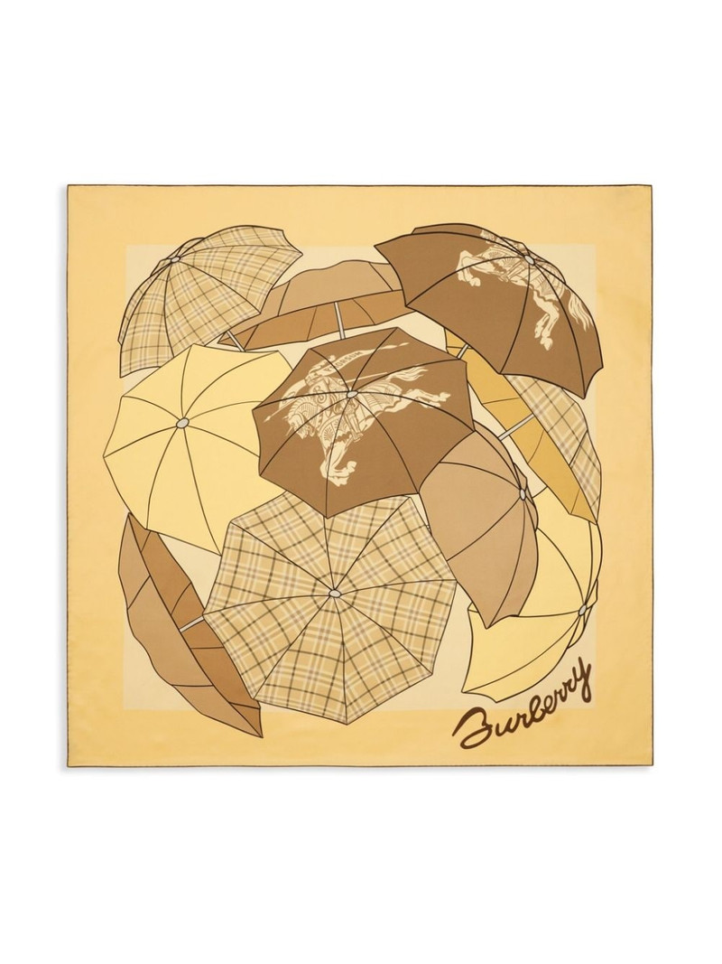 Burberry Umbrellas silk scarf outlook
