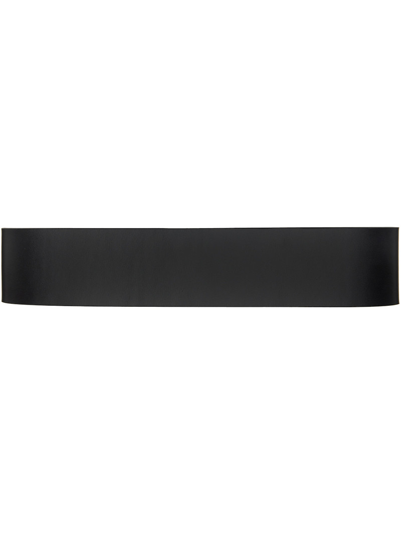 THE ATTICO Black Leather Belt outlook