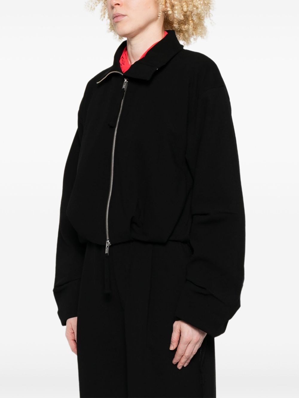 zip-front long-sleeves jacket - 3