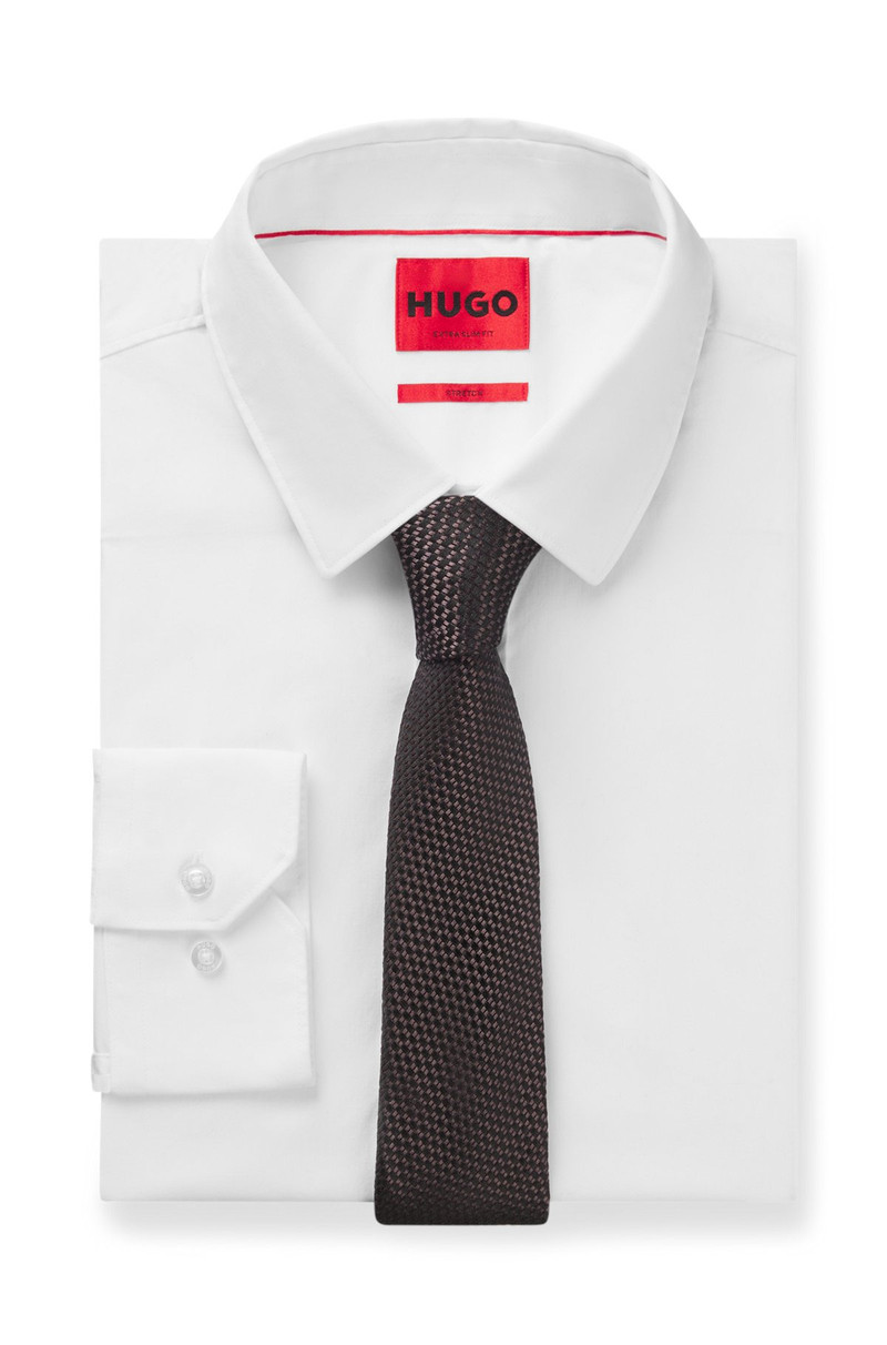 JACQUARD-PATTERN TIE IN SILK 3