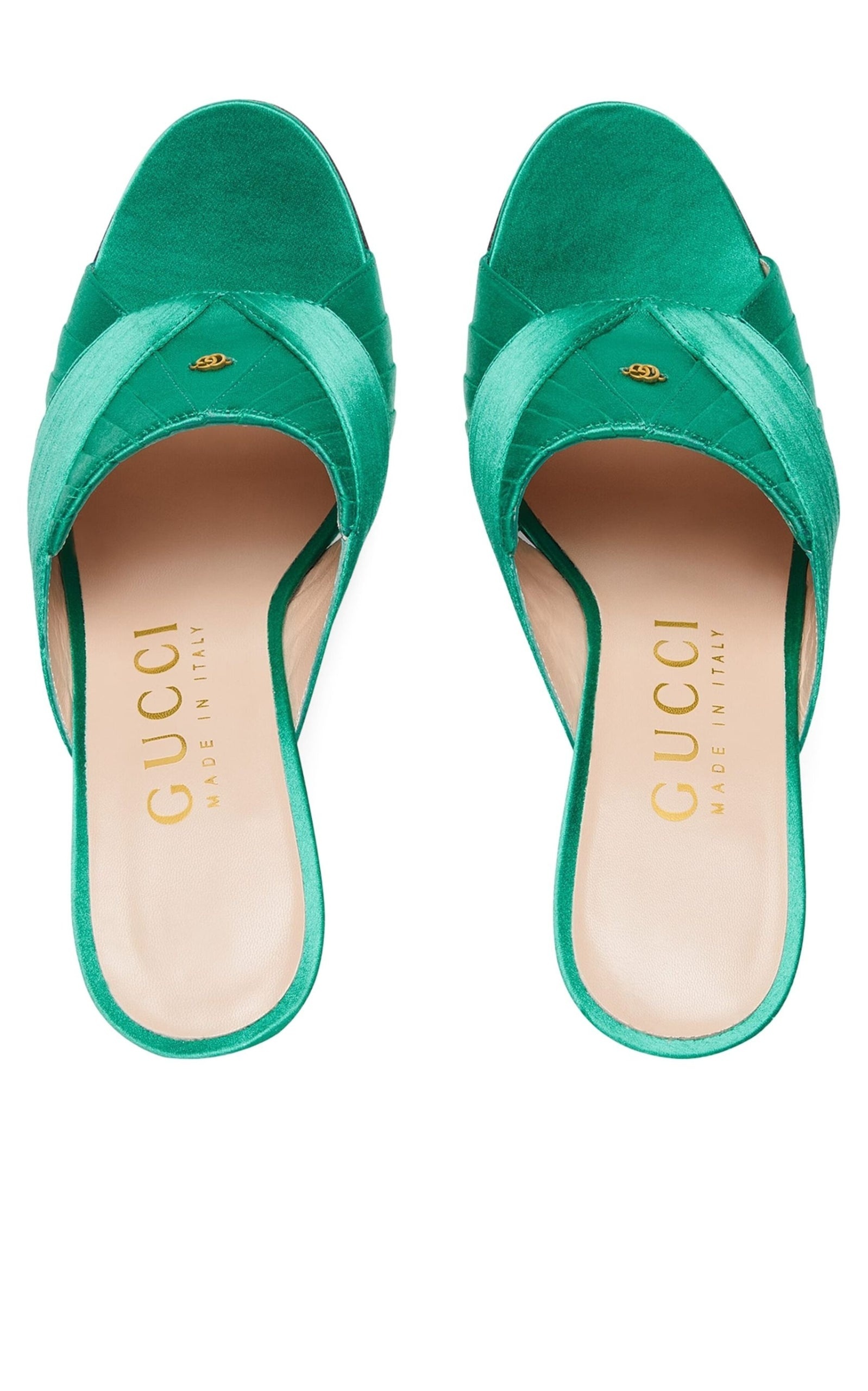 Gucci Interlocking G Turquoise Gucci Slides Gucci Suede