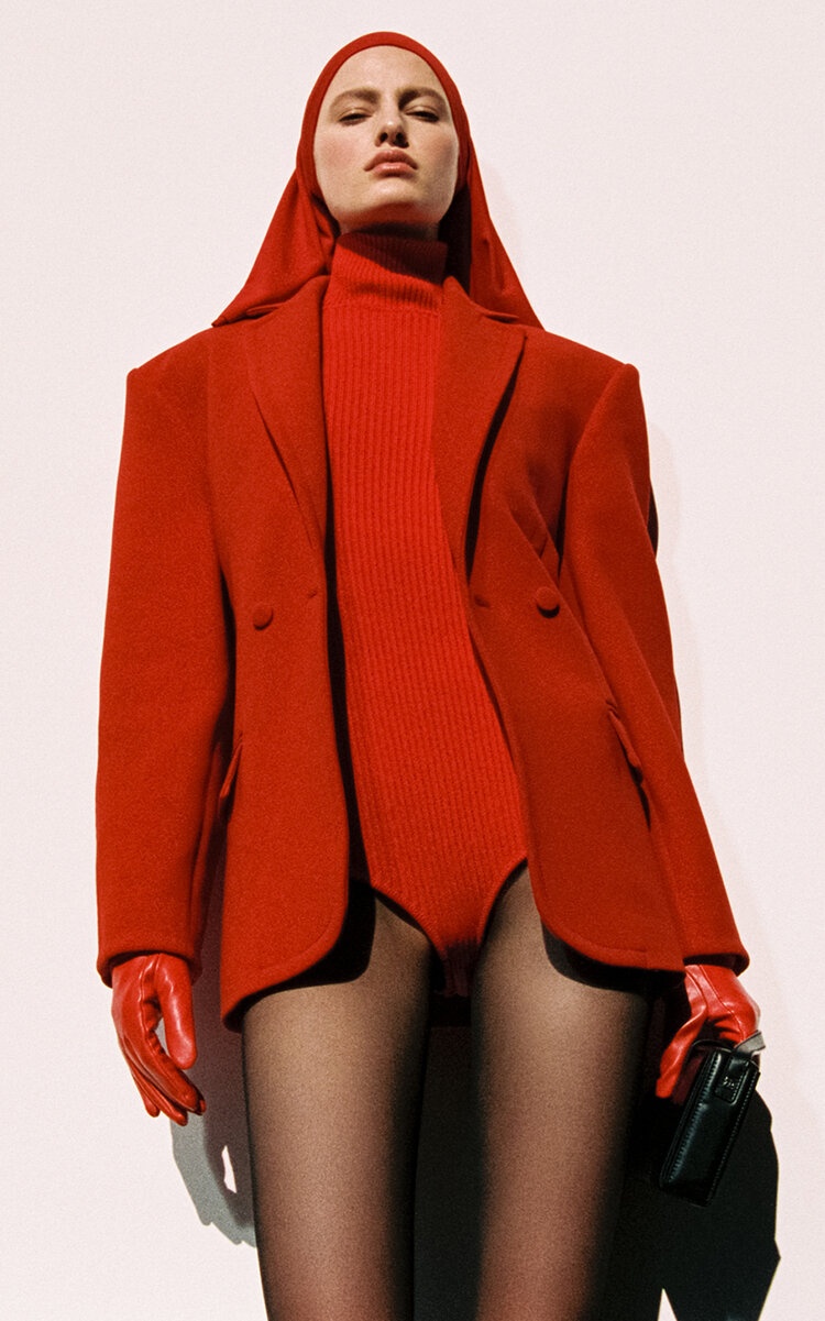 Wool Blazer red - 2