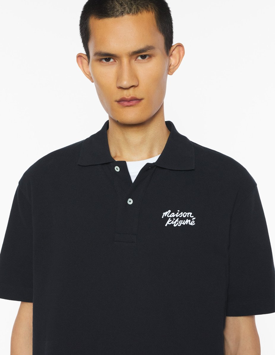 MAISON KITSUNE HANDWRITING COMFORT POLO - 4