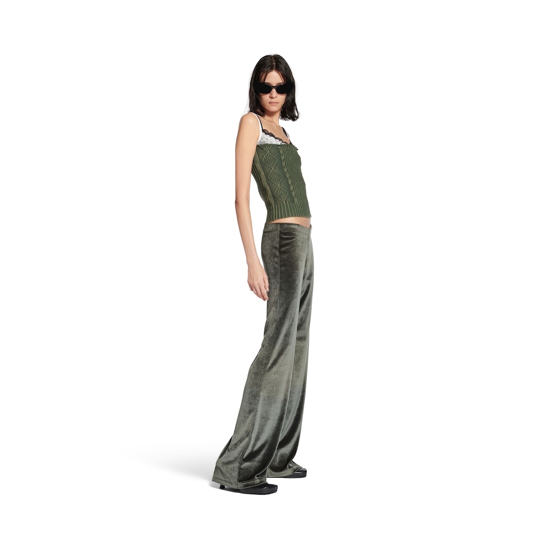 Women's Sweatpants in Khaki - 3