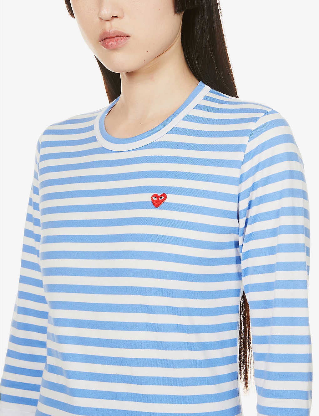 Heart-embellished cotton-jersey T-shirt - 5