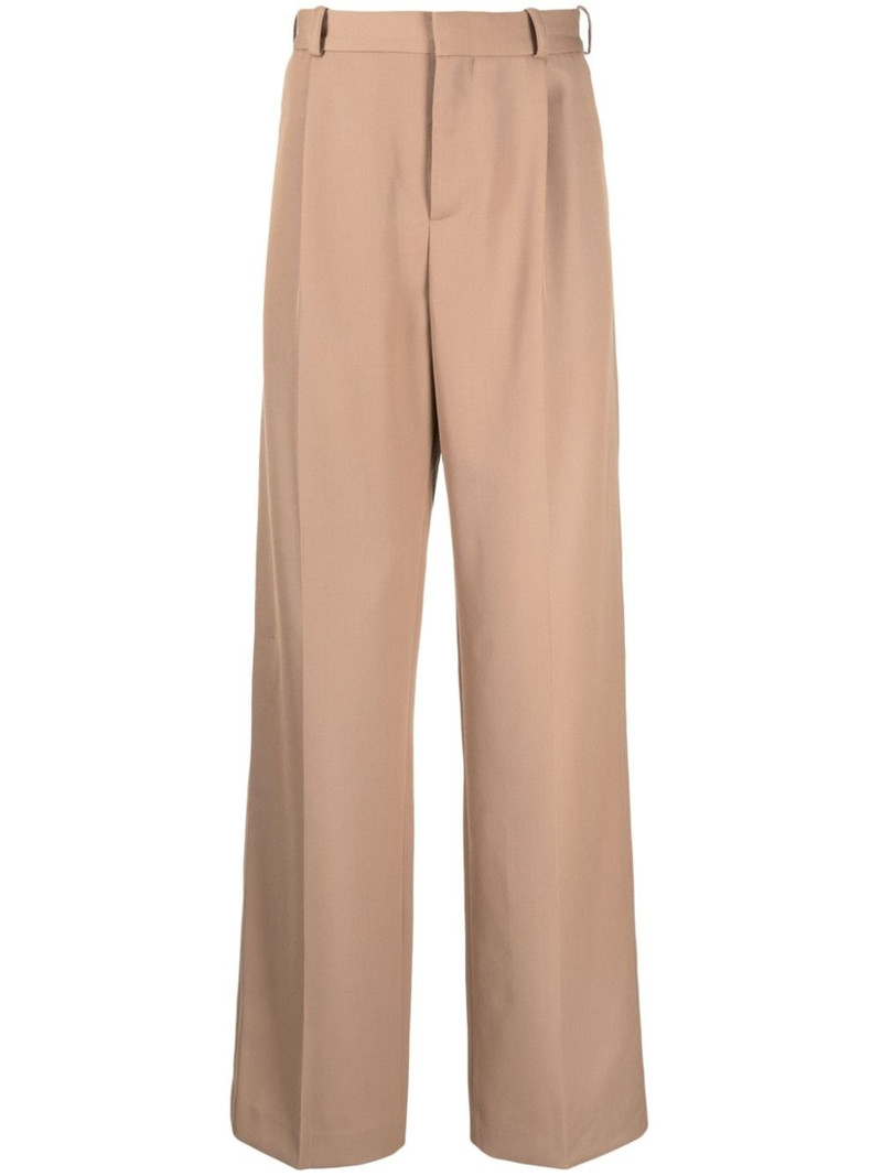 pressed-crease wide-leg trousers 1