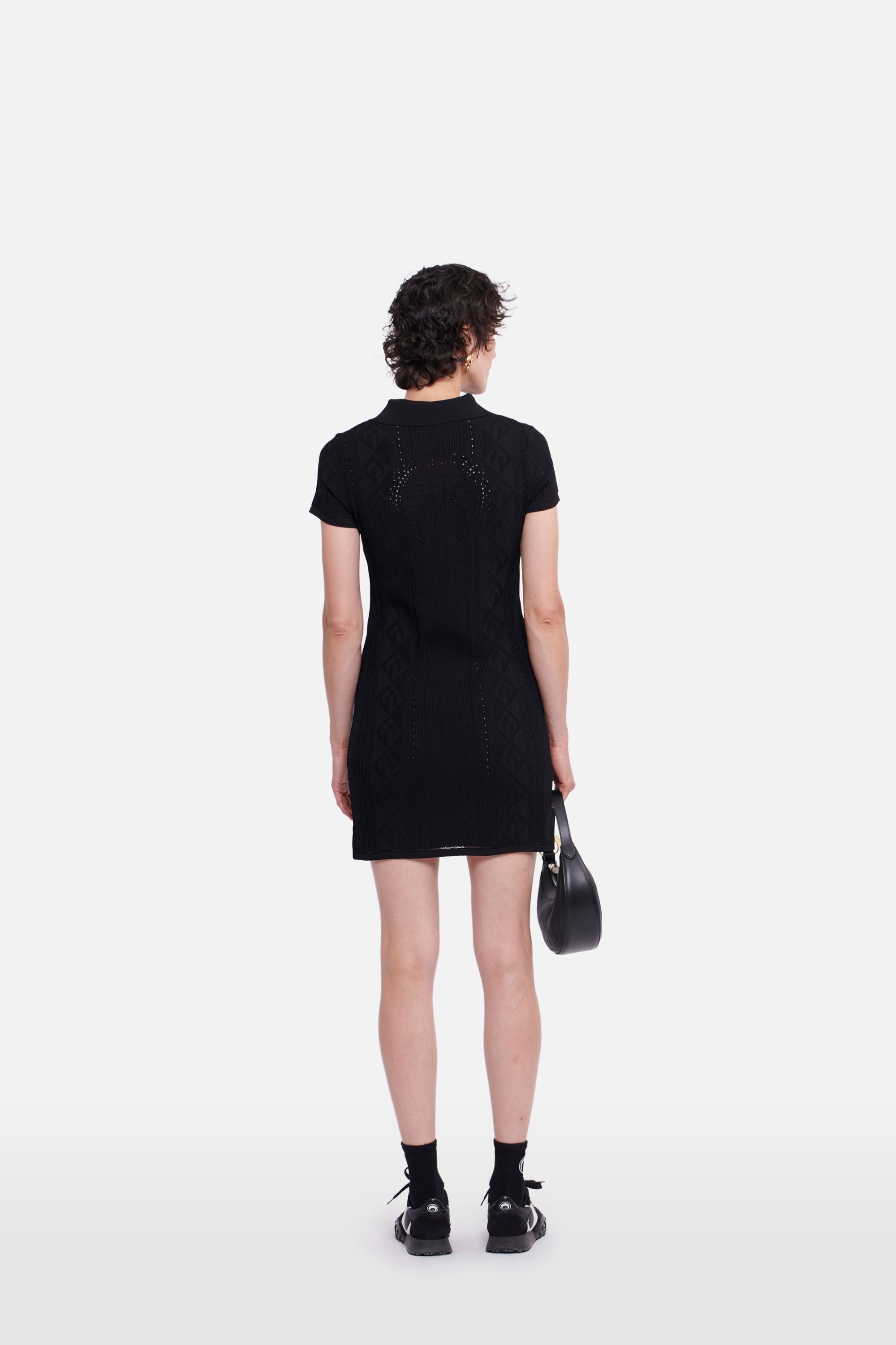 Pointelle Knitted Tennis Court Dress - 3
