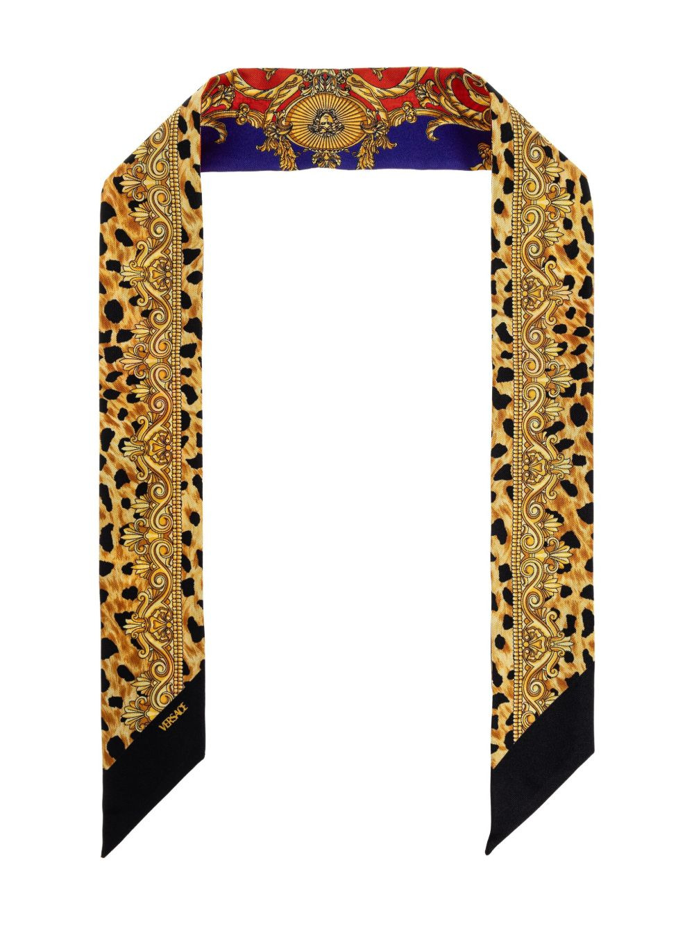 printed silk scarf - 1