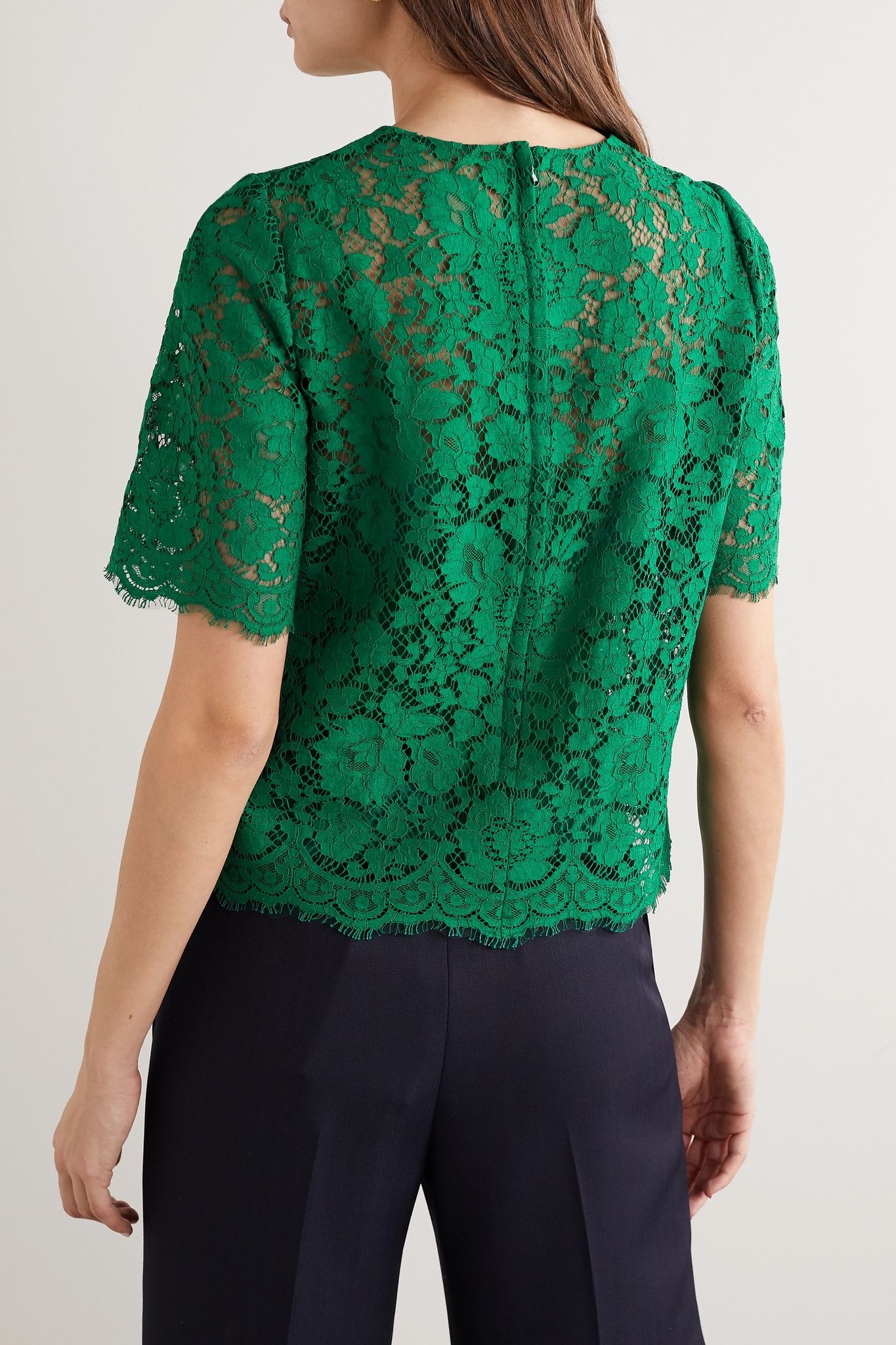 Corded lace top - 4