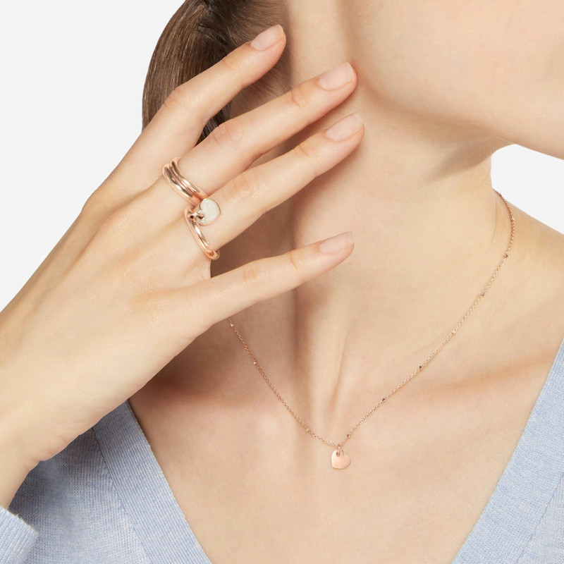 DoDo ROSE GOLD & ENAMEL HEART CHARM outlook