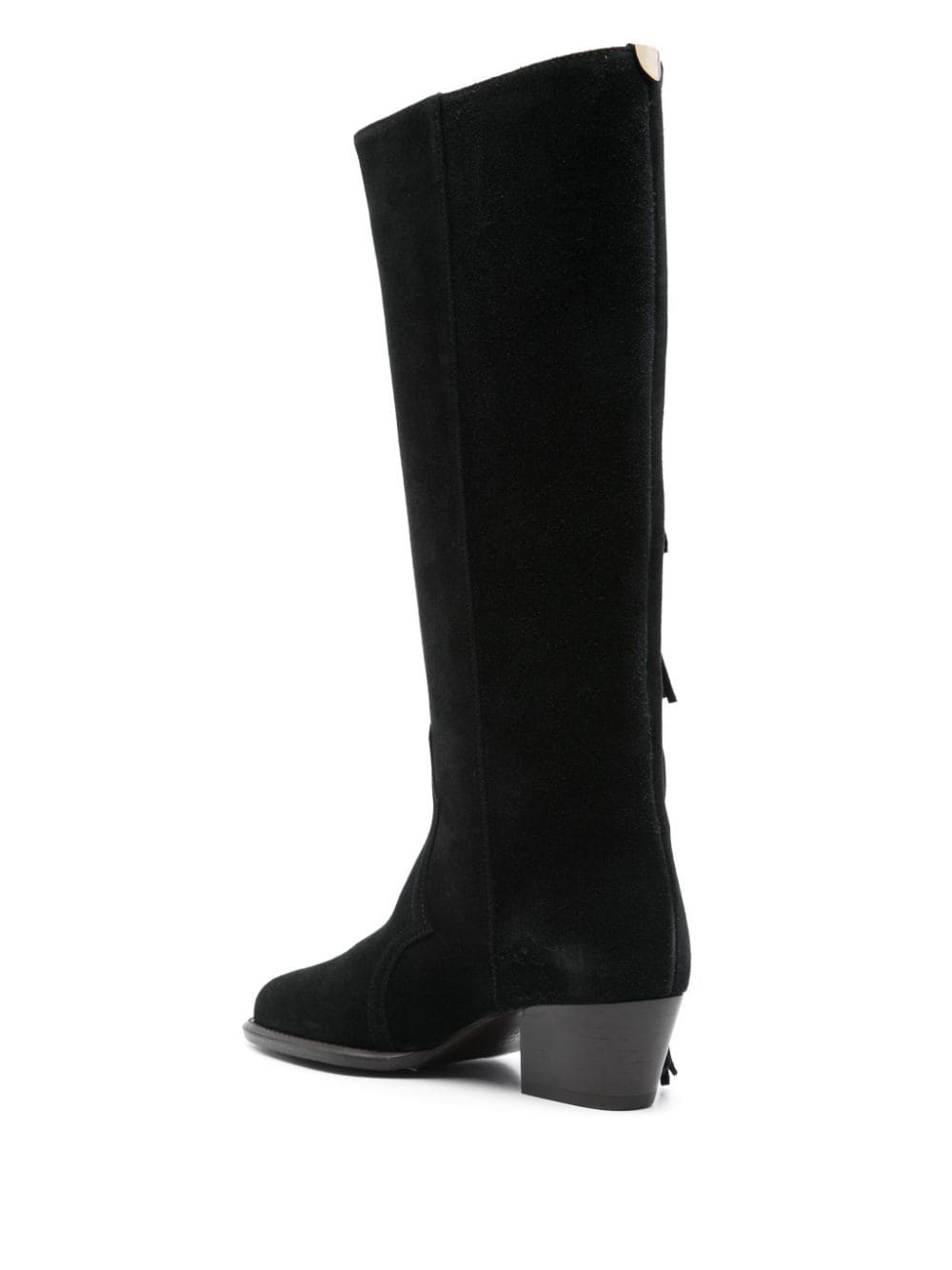 50mm fringed suede cowboy boots - 3
