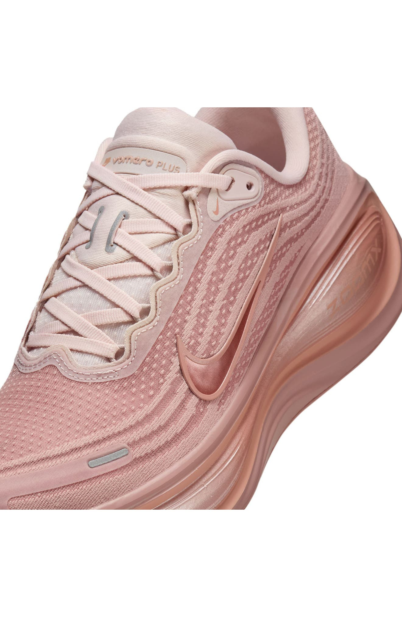 Nike Vomero Plus Running Shoe in Particle Pink/Rose Gold/Red at Nordstrom - 7