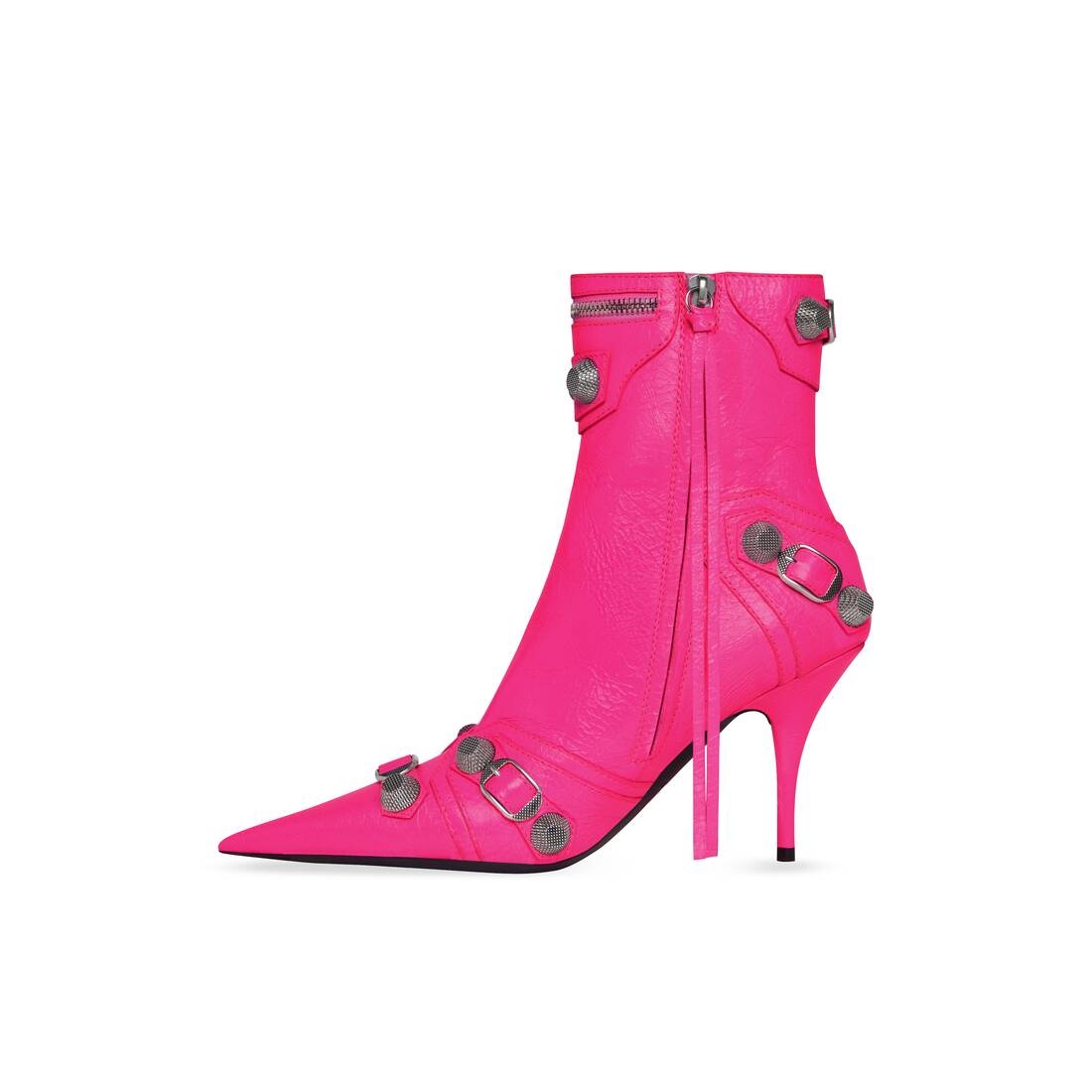 Women's Cagole 90mm Bootie in Fluo Pink - 4