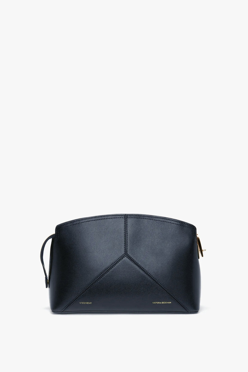 Exclusive Victoria Clutch Bag In Navy Leather 1
