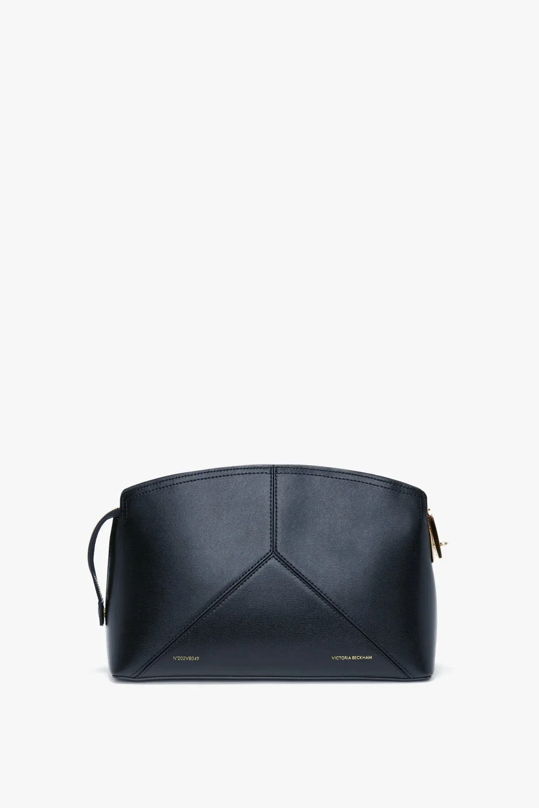 Exclusive Victoria Clutch Bag In Navy Leather - 1