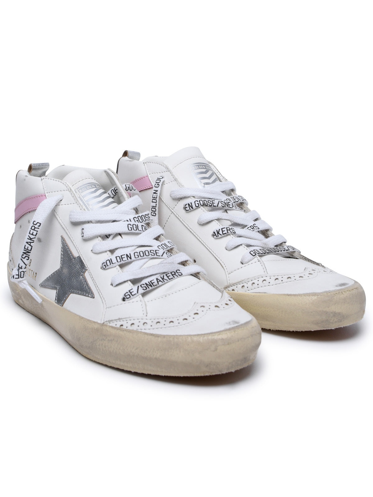 Golden Goose Woman Golden Goose 'Mid Star' White Leather Sneakers - 2