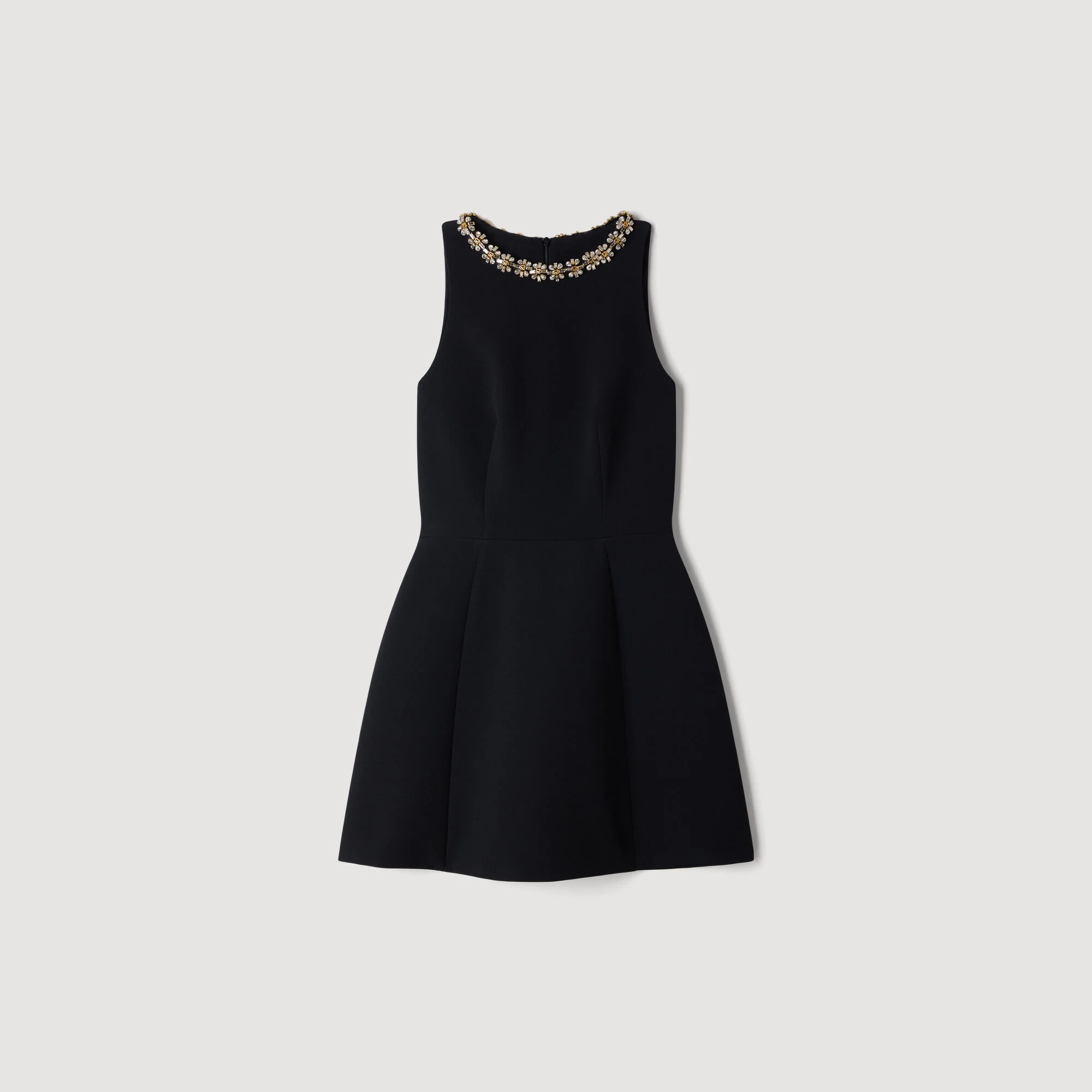 MINI DRESS WITH JEWEL DETAIL - 1
