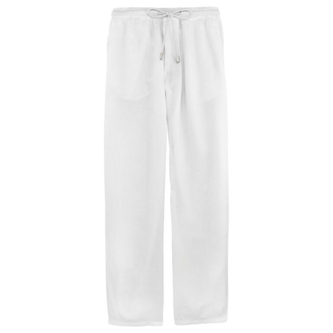 Men Linen Pants Solid - 1