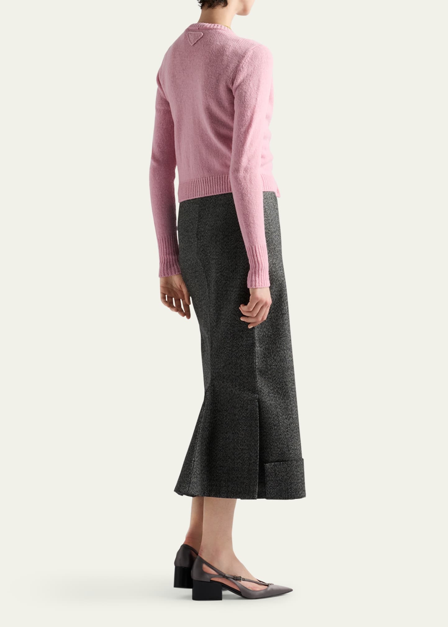 Mouline Wool Midi Skirt - 3