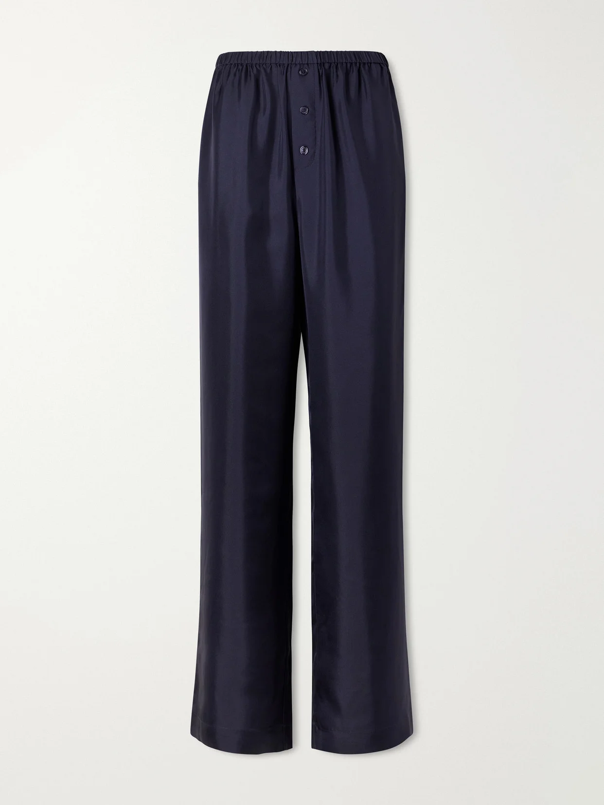 Silk-satin Wide-leg Pants - 1