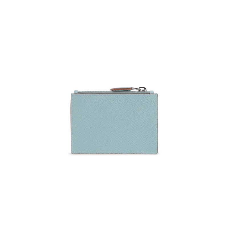 Light blue Saffiano leather coin pocket 3
