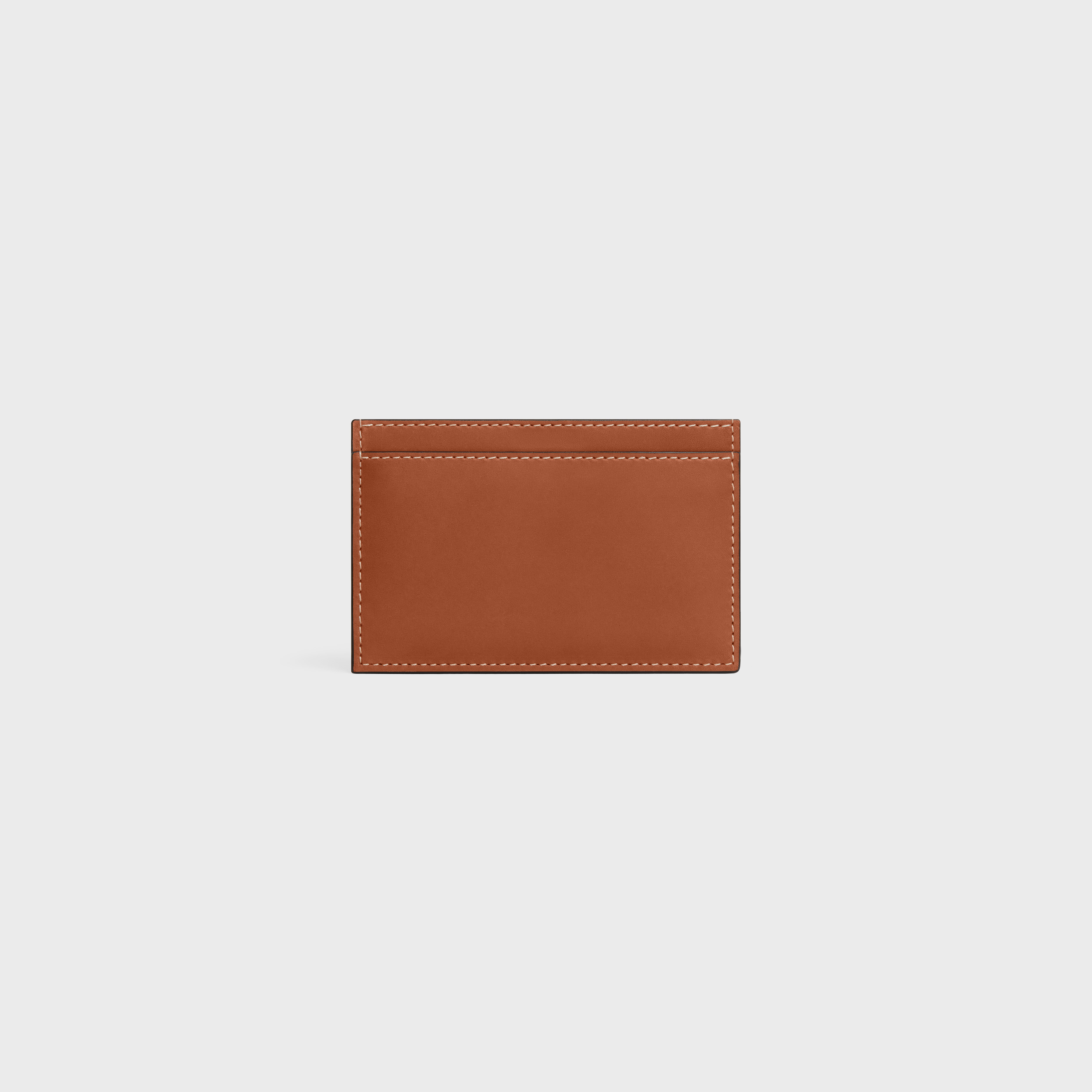 Card holder in Natural calfskin with triomphe embossed - 3