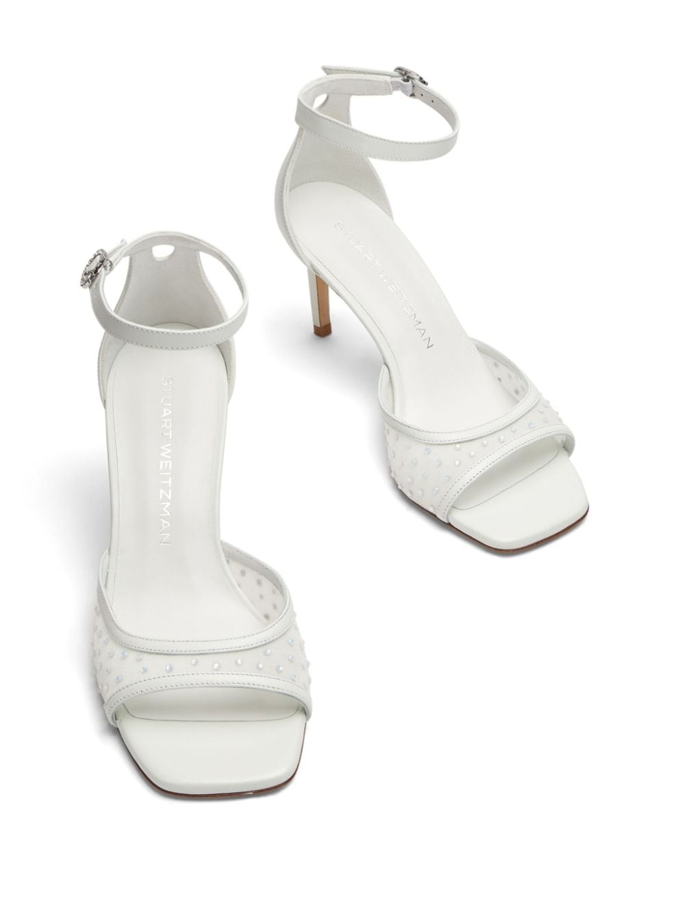 75mm Nudistia Crystal sandals - 4