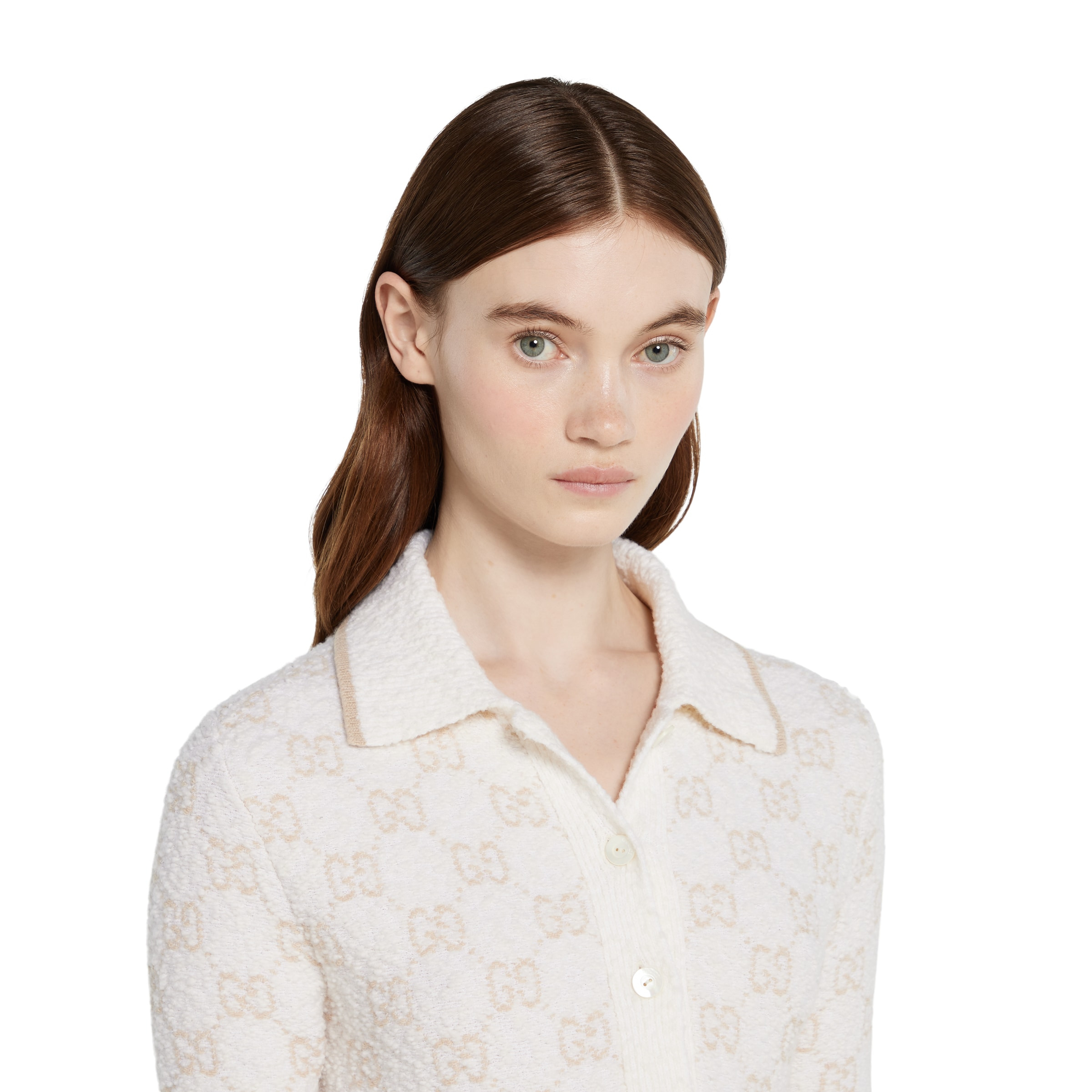 GG cashmere wool jacquard dress - 5