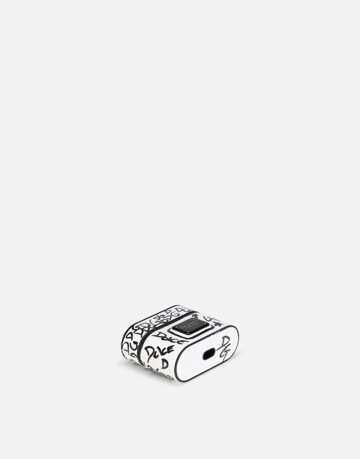 Graffiti-print calfskin airpods pro case - 5