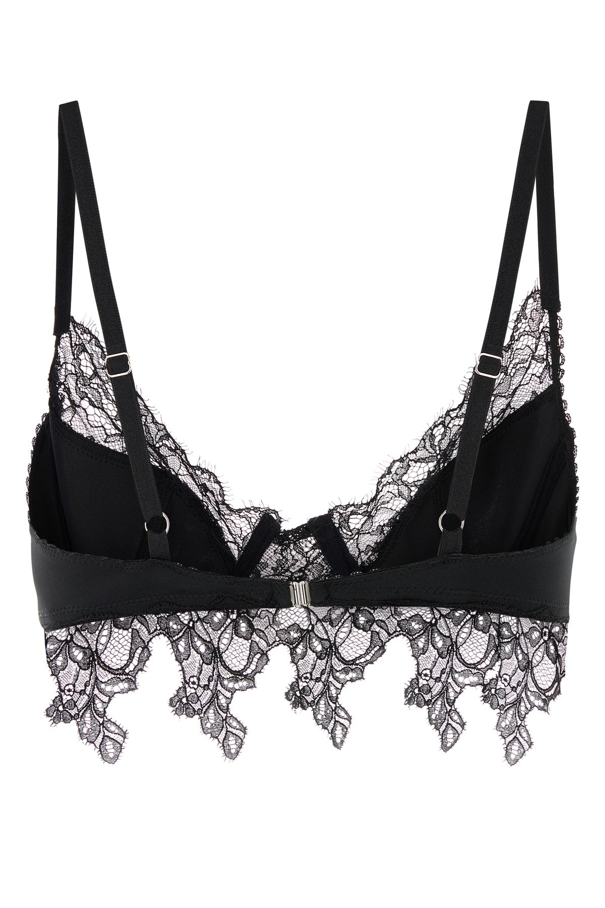 Black stretch jersey bra - 2