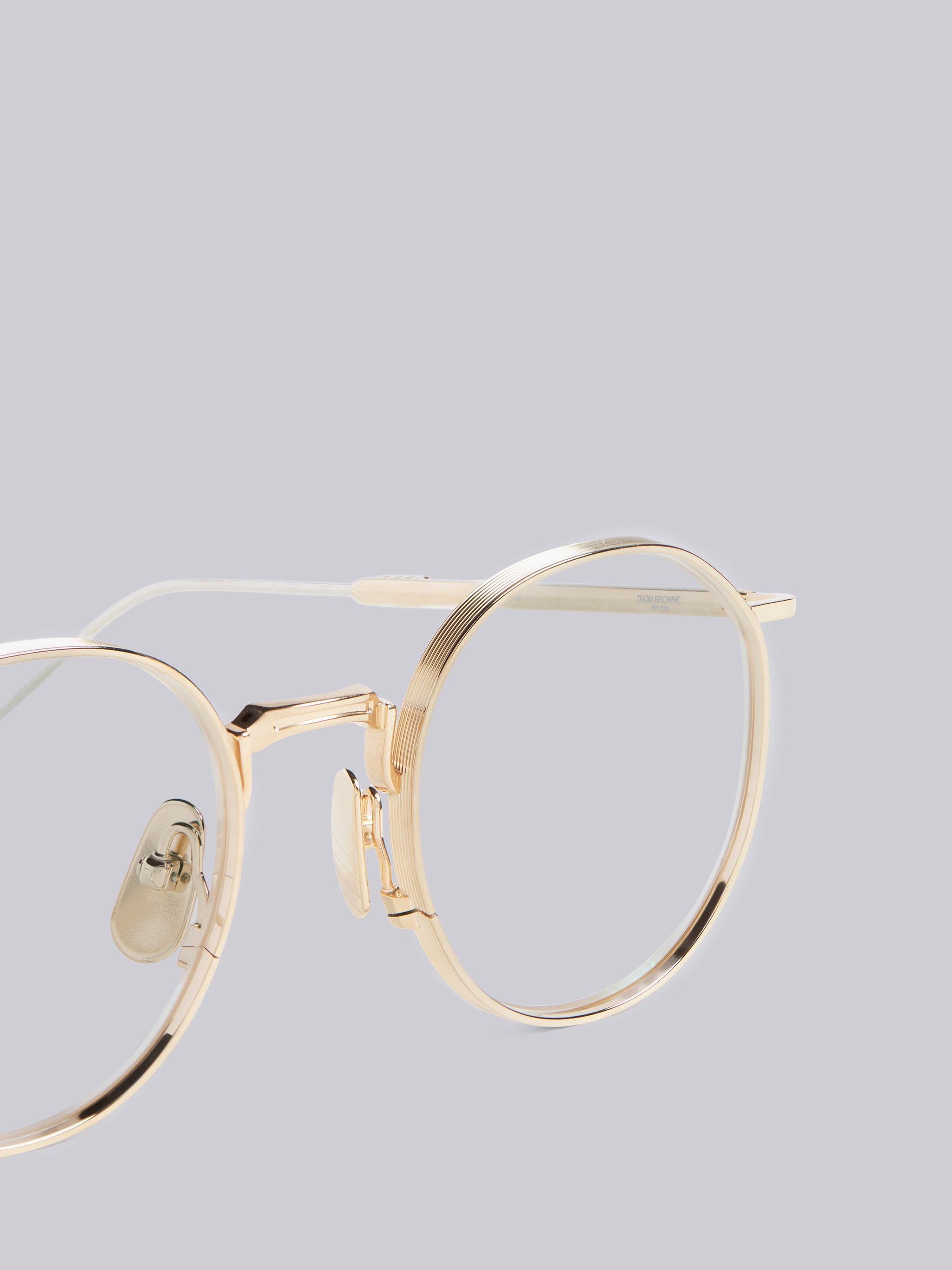 TB125 - White Gold Pantos Glasses - 2