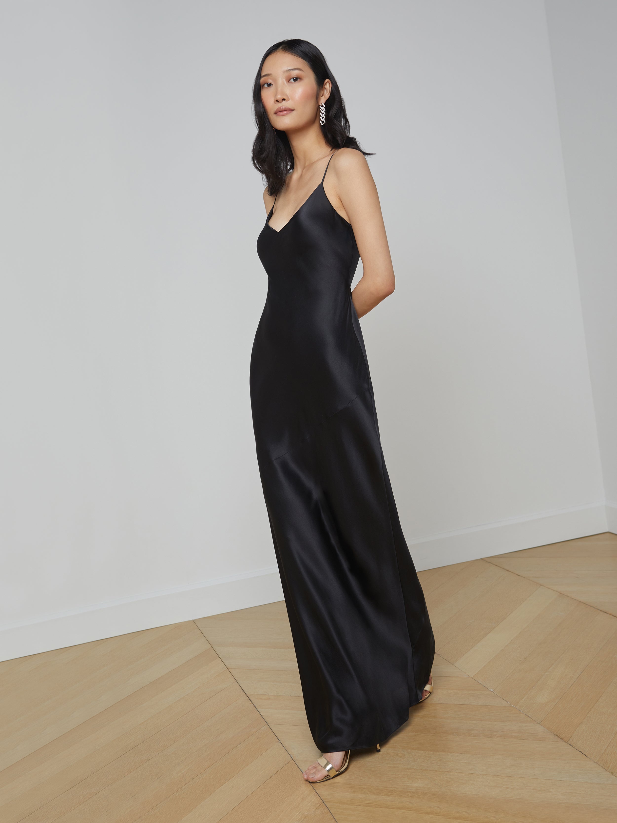 Serita Silk Slip Dress - 5