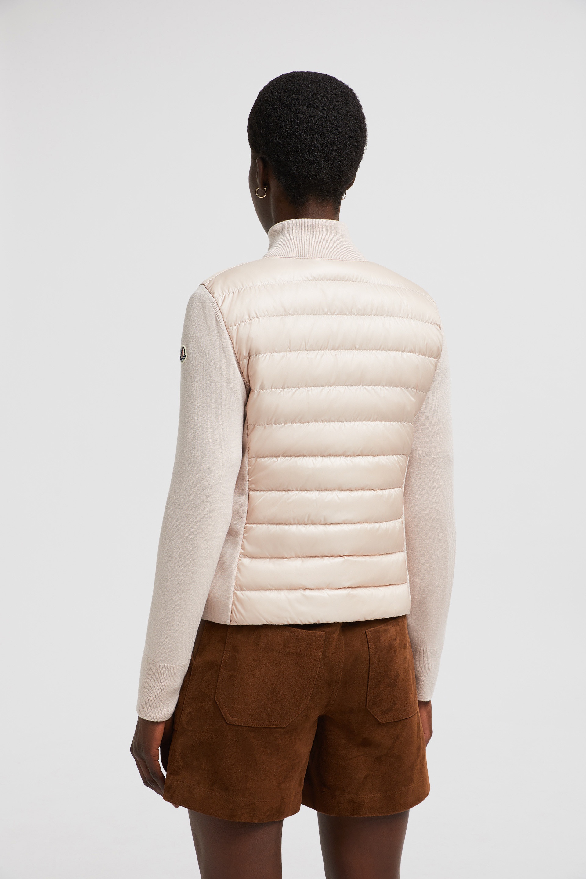 Padded Wool Zip-Up Cardigan - 5