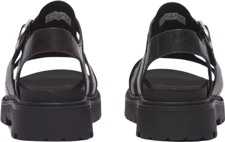 (WMNS) Timberland Clairemont Way Fisherman Sandals 'Black Nubuck' A635VW - 4