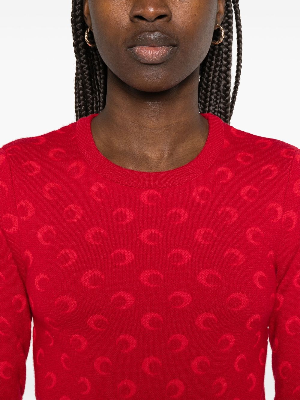 Moon-jacquard sweater - 5