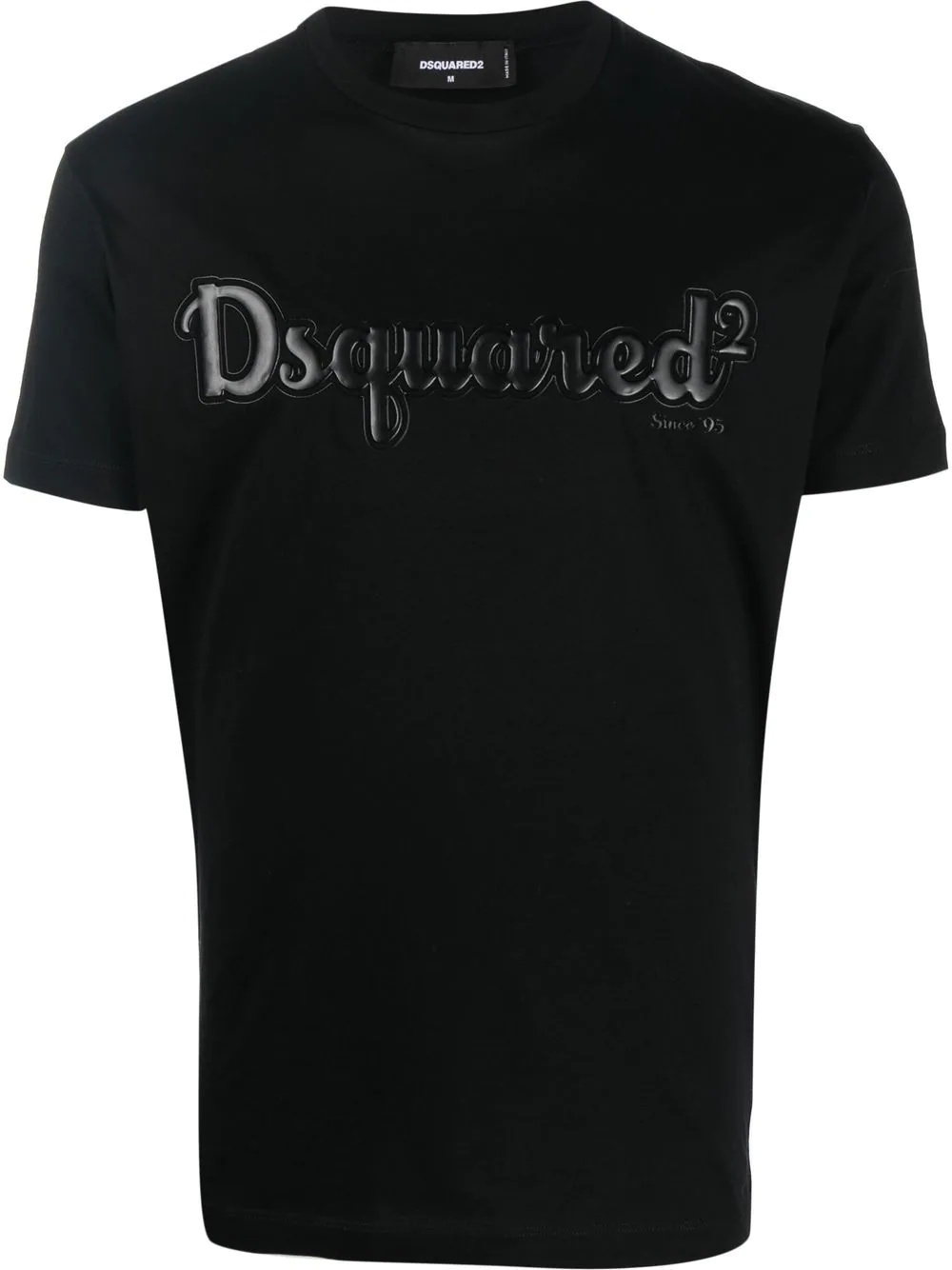 debossed-logo cotton T-shirt - 1