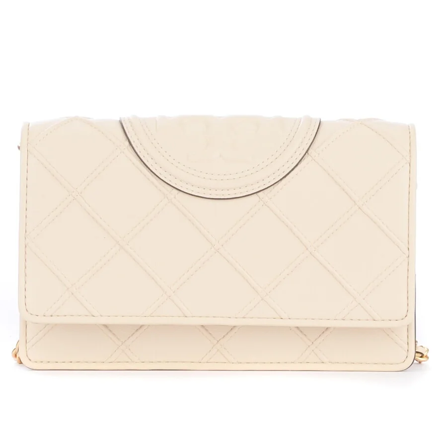Tory Burch New Cream Fleming Soft Chain Wallet - 1