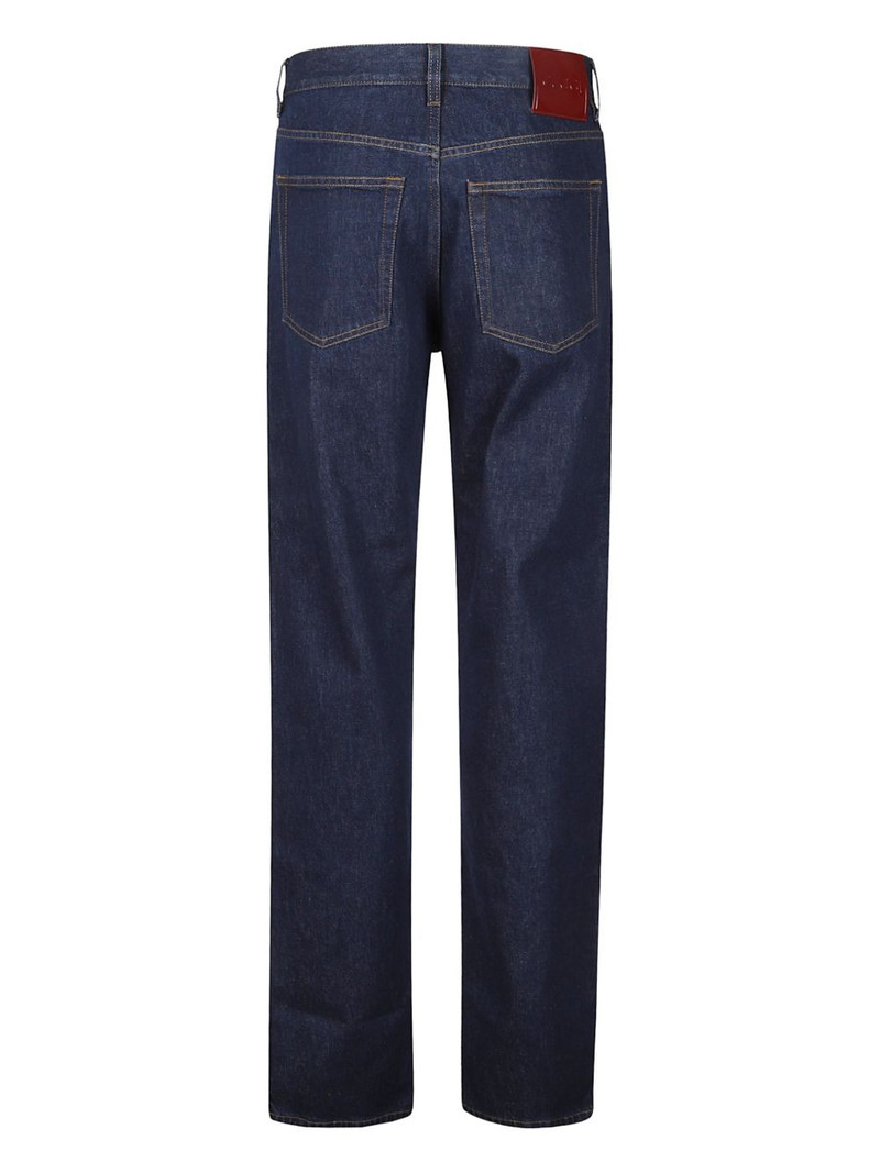 GUCCI logo-patch jeans outlook