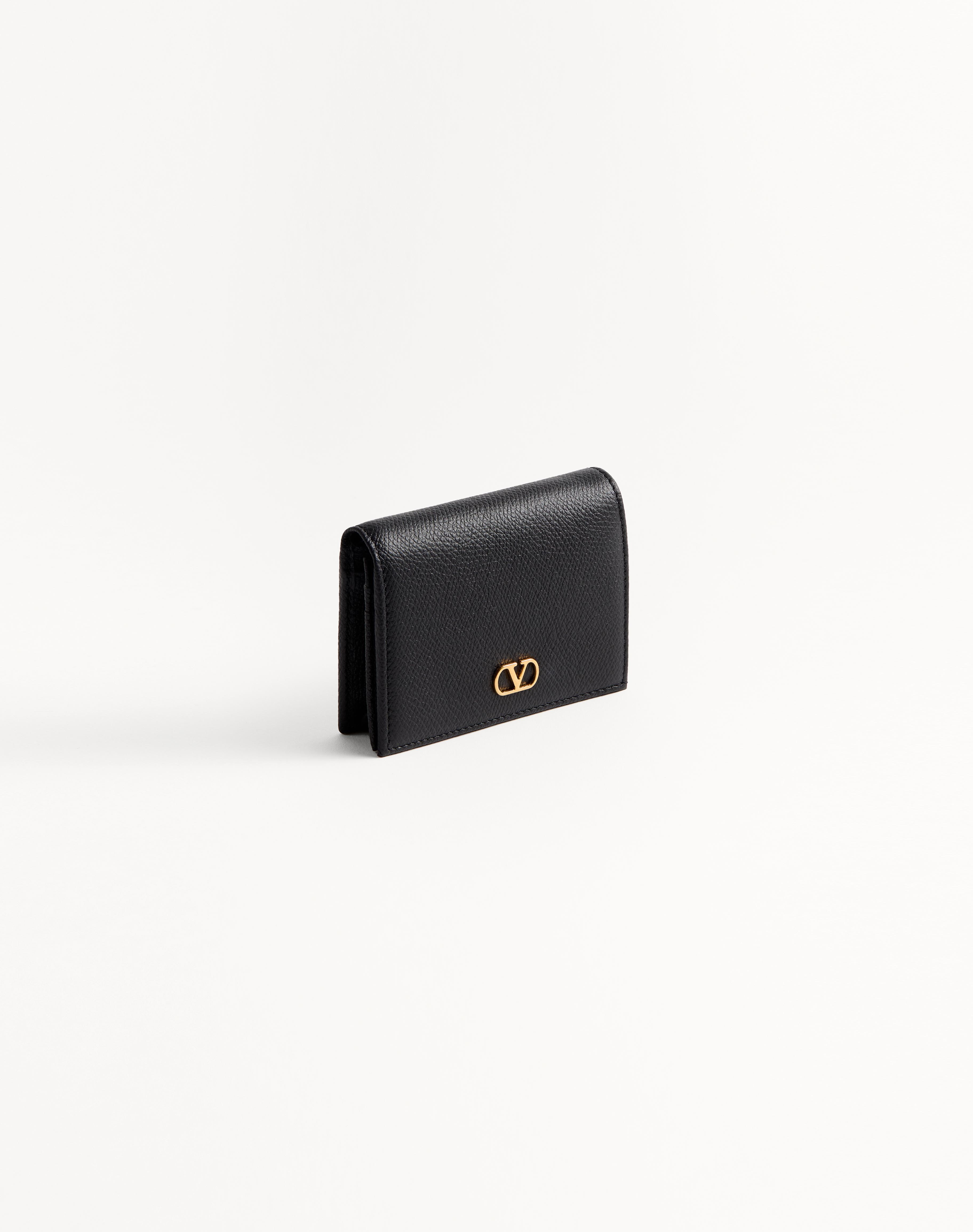 VLOGO SIGNATURE GRAINY CALFSKIN WALLET - 4