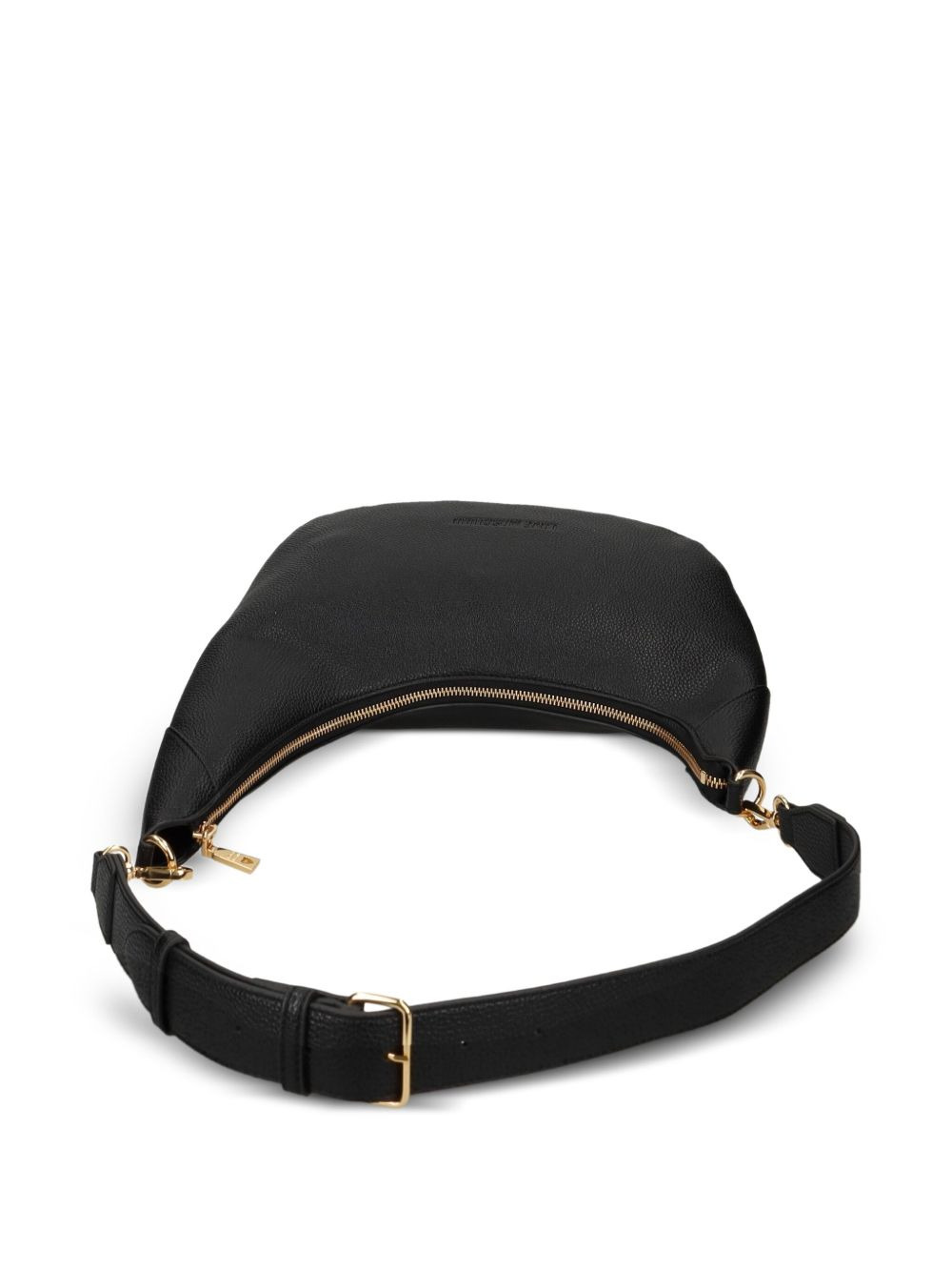 logo-plaque crescent shoulder bag - 3