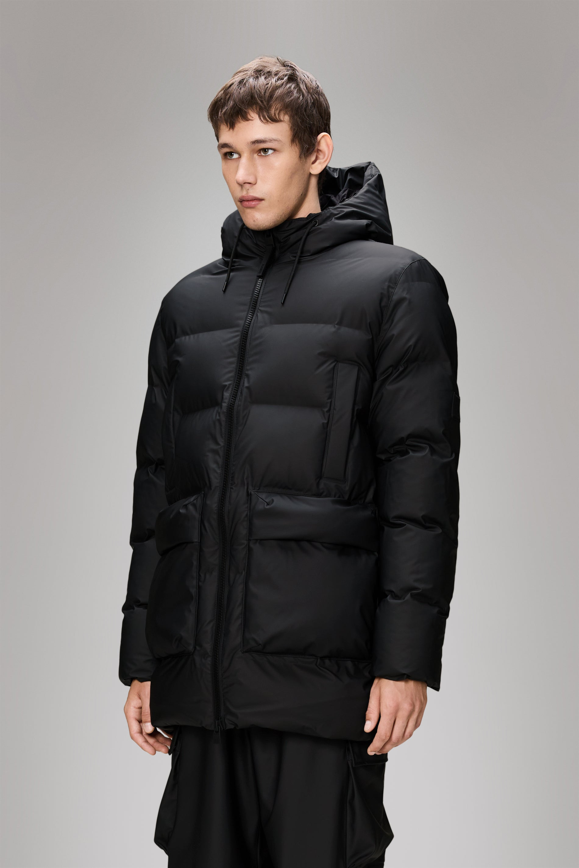 Alta Long Puffer Cargo Jacket - 5