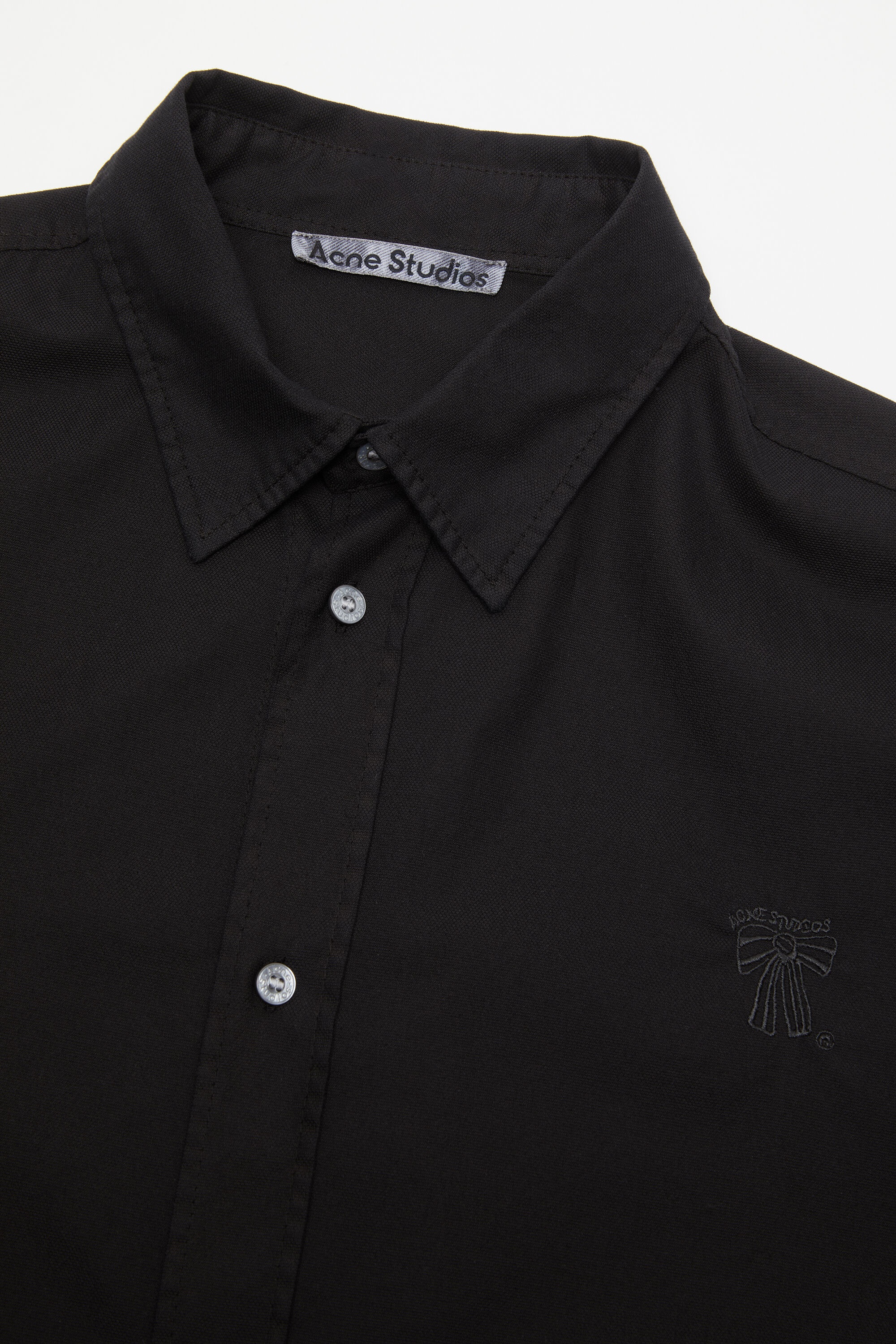 Button-up shirt - Black - 5