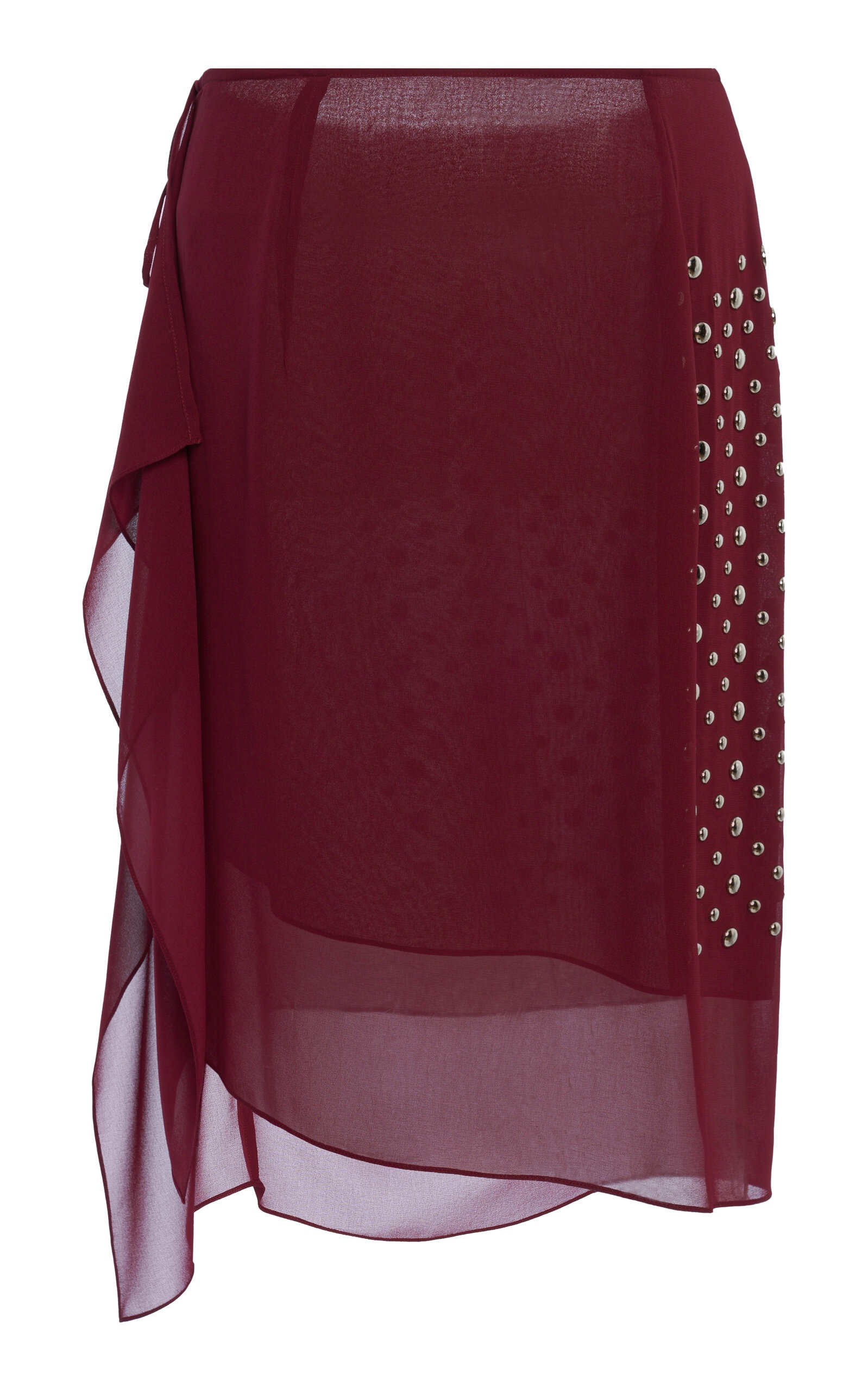 Sima Voile Midi Skirt burgundy - 2