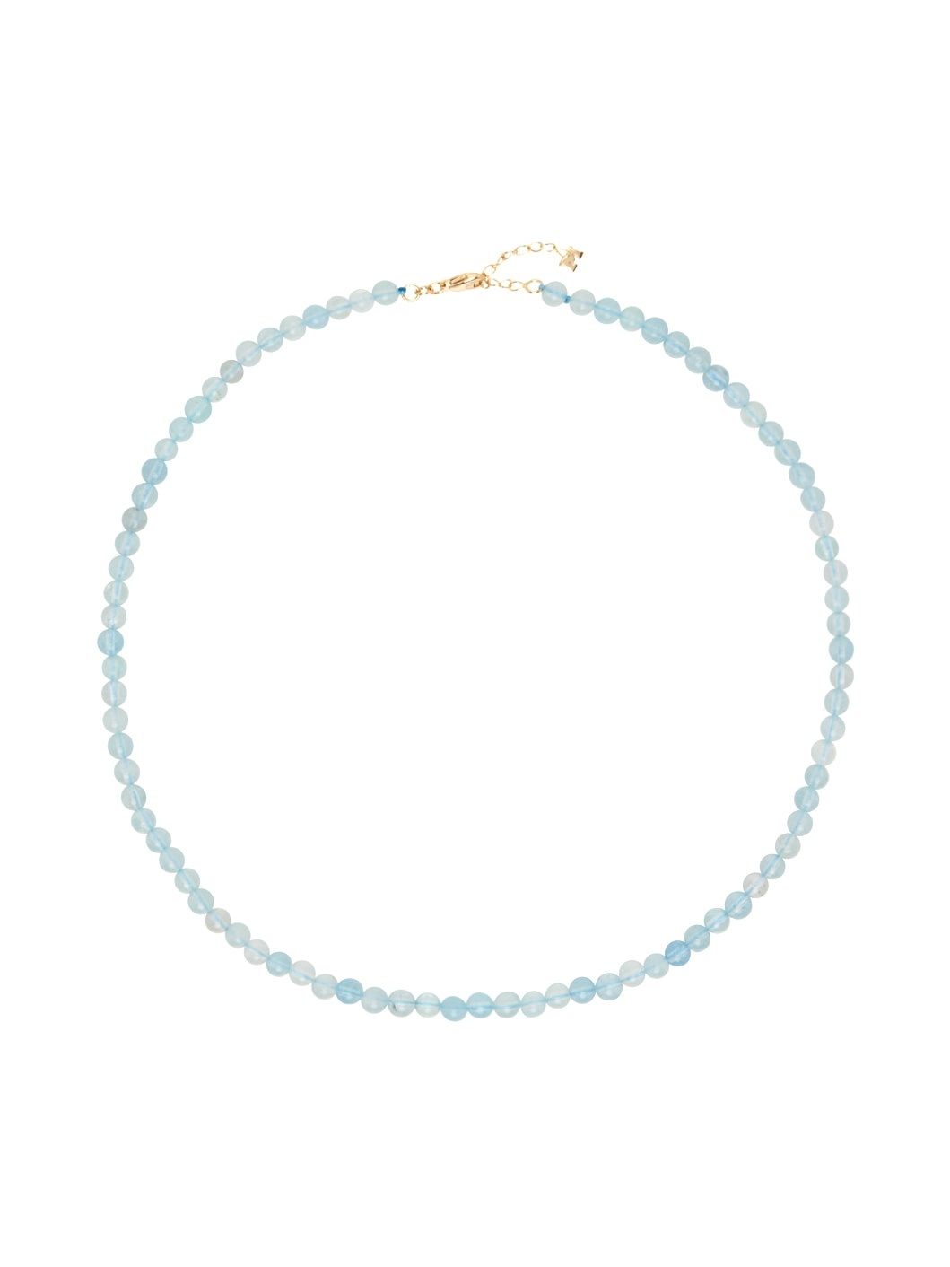 Blue Aquamarine Beaded Choker - 1