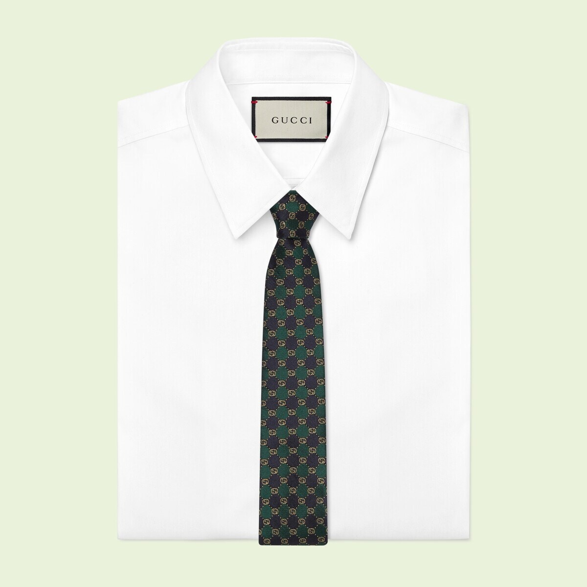 GG check silk jacquard tie - 2