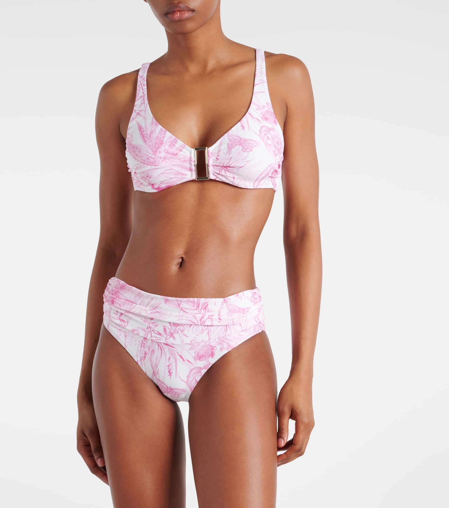 Bel Air printed bikini top - 2